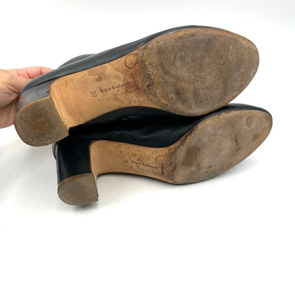 Rupert Sanderson Gracey Boots Black Leather Ankle Booties - Picture 5 of 8